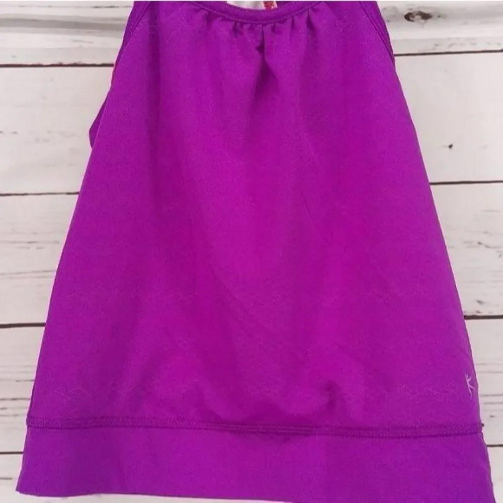 Danskin Now Girls Racerback Purple Aztec Tank Top Size‎ Small